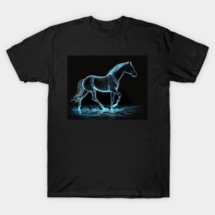 Ice Horse Walking T-Shirt